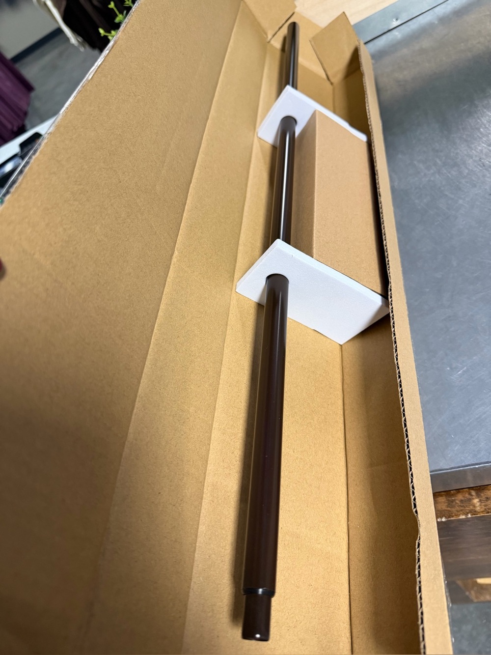 Hermosa Adjustable Curtain Rod Set, Walnut (NEW) - Picture 2 of 10
